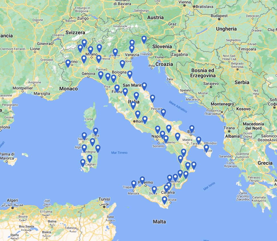 sedi powering in italia